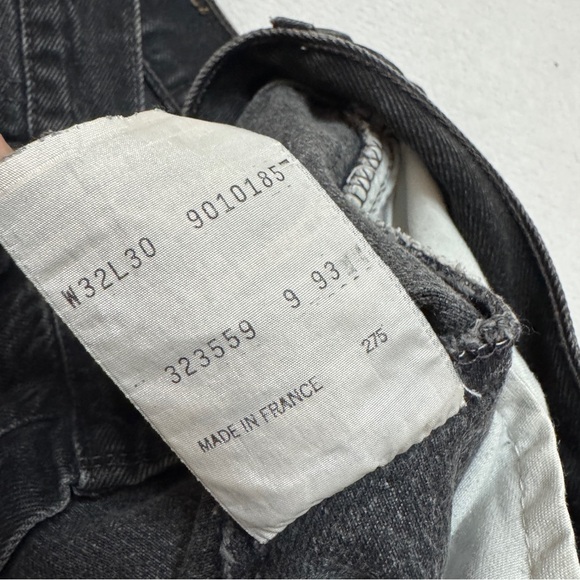 VINTAGE LEVI'S 901 France Made Mom Jeans High Waist tag 32x30 Measures 30x30 - Picture 6 of 12